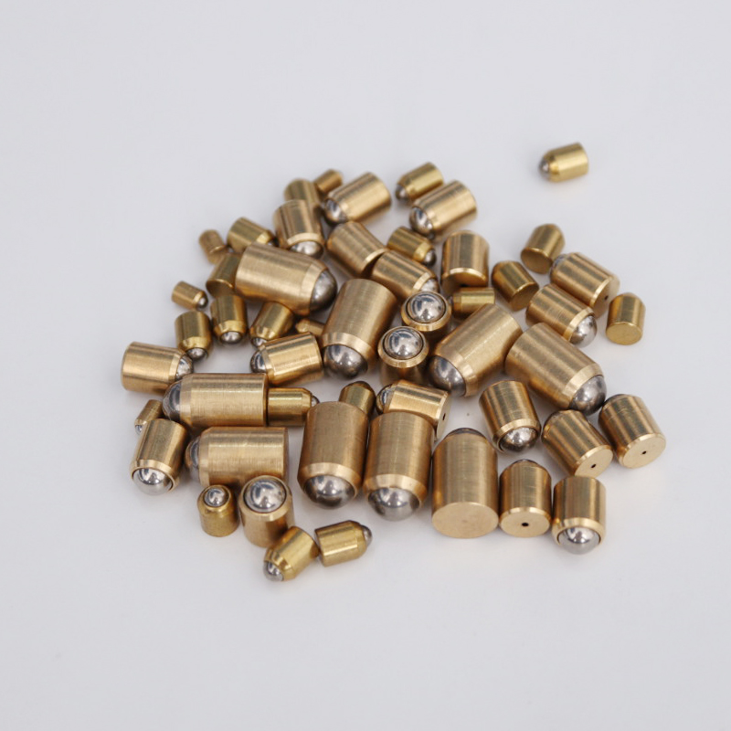 无台阶铜材质光身波珠定位珠波仔碰珠螺丝钢珠紧定弹簧球头柱塞
