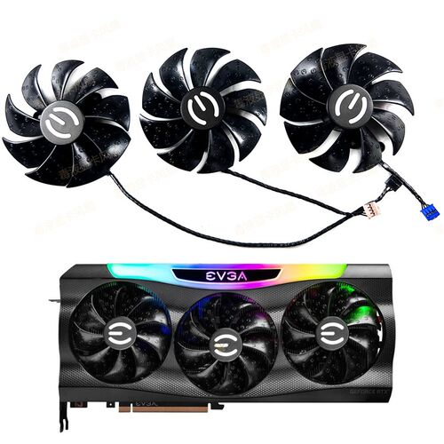 EVGA艾维克RTX3070 3070ti 3080 3080ti 3090 FTW3显卡散热风扇