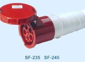 SFE上丰工业插座SF-245 125A 五极连接器 IP44 五芯插头插座
