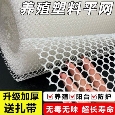阳台防护网格防坠网塑料平网户外鸡鸭鹅育雏漏粪苗床网猫网围栏网
