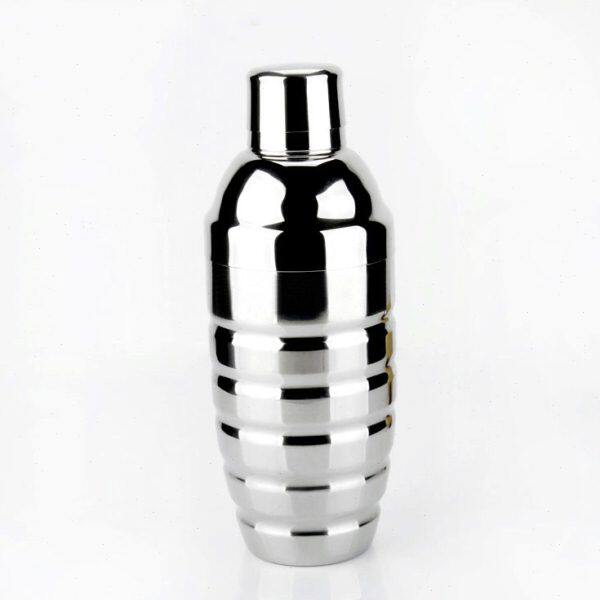 500ML不锈钢雪克杯 螺纹调酒器摇酒壶摇壶日式调酒酒具700ML包邮