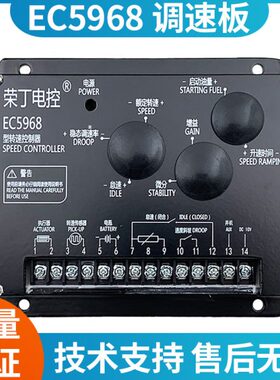EC5968转速控制器柴油机发电机组电调板调速板原装荣丁代替C2002
