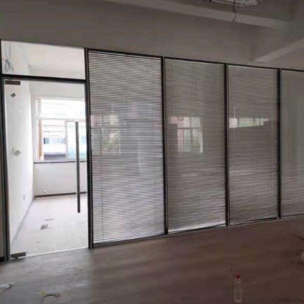 济南办公室玻璃高隔断铝合金钢化中空百叶窗隔音墙写字楼屏风隔间