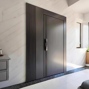 一门一景入户门防盗门现代轻奢别墅大门双开门子母门进户门铸铝门