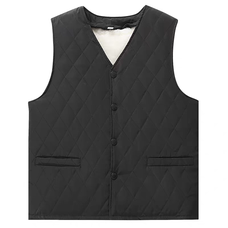 羊皮毛一体马甲男冬季皮毛一体羊皮内胆背心爸爸马夹保暖加厚冬季