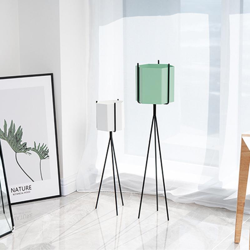 北欧简约铁艺花架落地式绿植物架创意阳台置物架室内客厅装饰花架