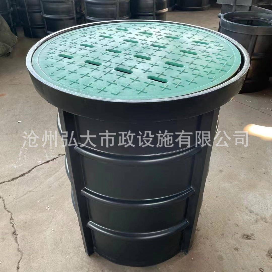 雨水渗透井600圆形塑料雨水检查井雨水收集口成品井筒