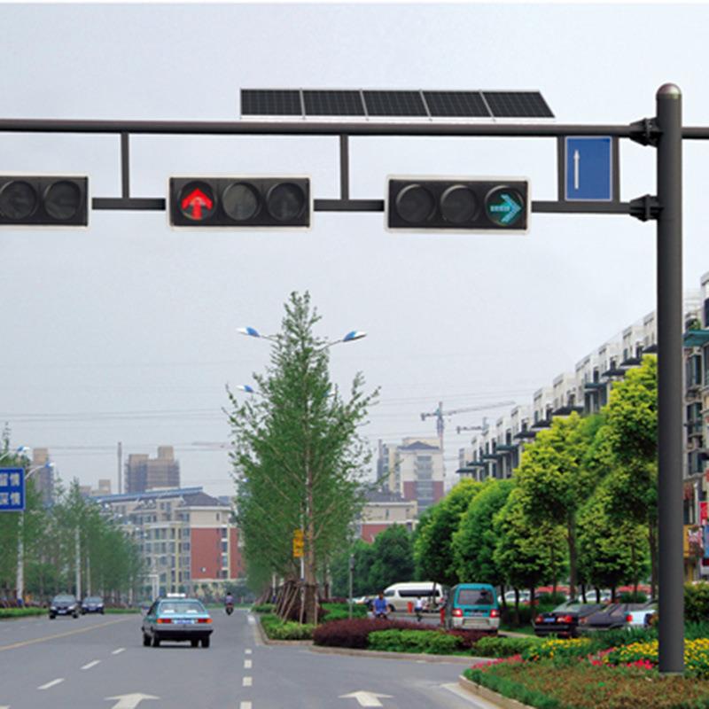 十字路口交通信号灯人行道指示灯道路框架式红绿灯led交通信号灯