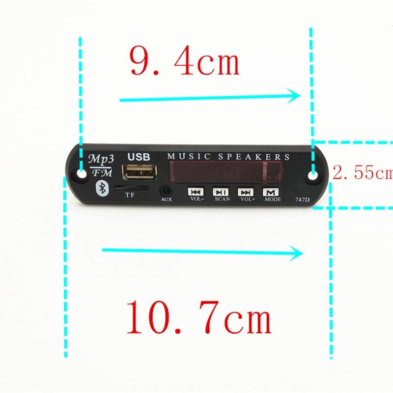 蓝牙mp3读卡板通用读卡板解码板改装功放音响插卡USB读卡器配件