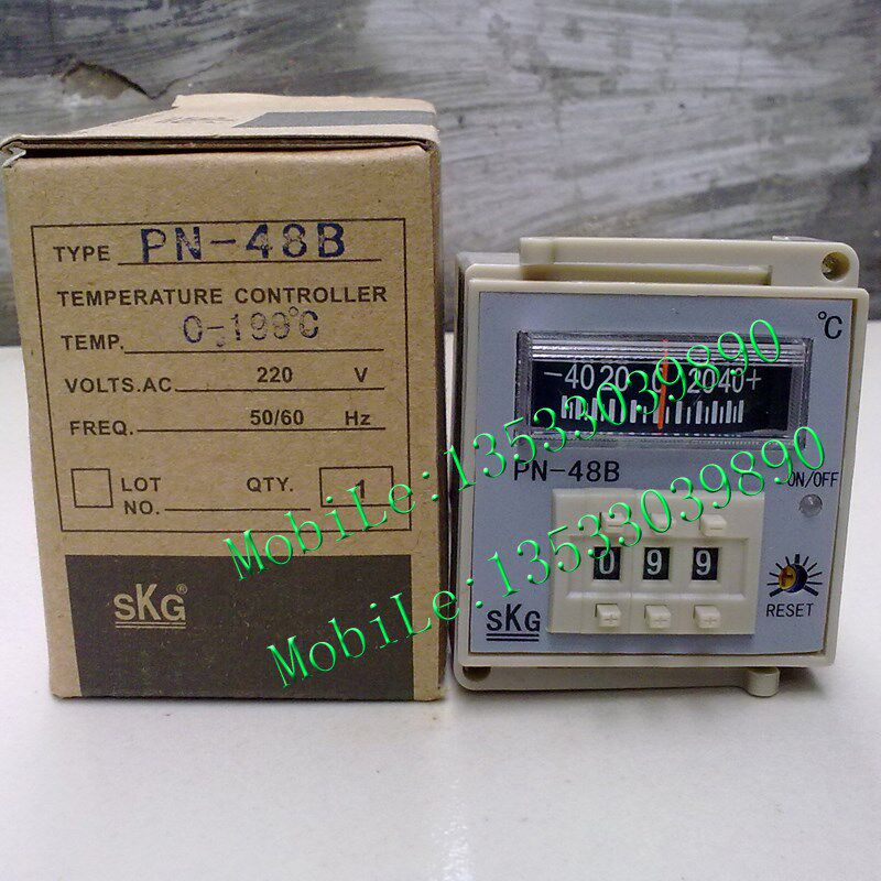 实物拍摄 原装正品台湾SKG拨码温控仪PN-48B温度控制器温度开关