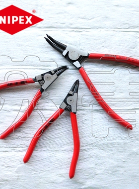 德国原装凯尼派克KNIPEX 45弯嘴外卡簧钳4631A02/A12/A22/A32
