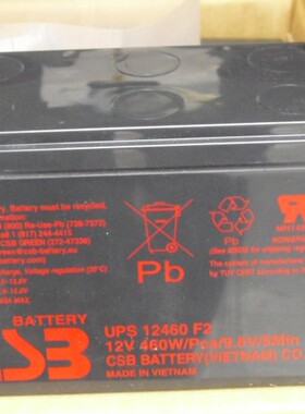 现货CSB UPS12460 F2 12V460W应急电源 门禁电源 UPS电源用蓄电池