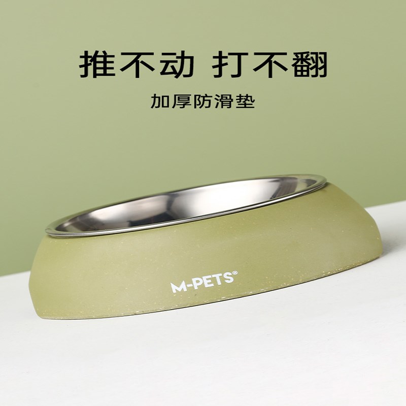 304不锈钢 狗狗碗食盆防打翻猫咪喝水碗小狗粮饭盆猫粮碗宠物