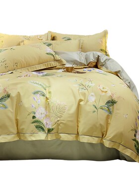 100支数码印花长绒棉全棉被套200X230X250cm定制纯棉单件被罩