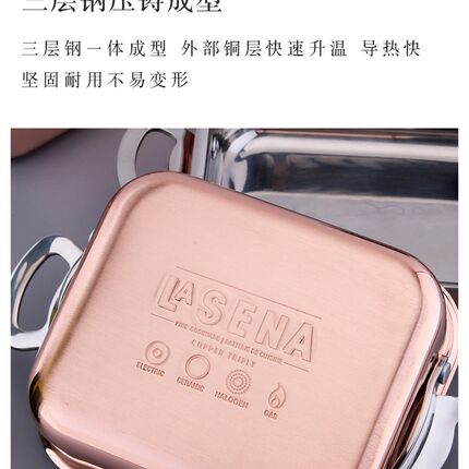 1810不锈钢焗饭烘焙芝士铜碗双耳盘子烤箱餐具家用微波炉烧烤盘