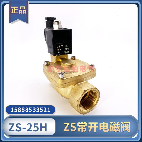 全铜污水处理电磁阀ZS-15H/20H/25H/40H常开常闭二位二通220V/24V