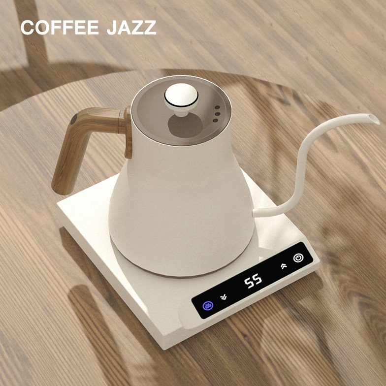 COFFEE JAZZ智能控温手冲咖啡壶不锈钢细长嘴电热水壶泡茶温控壶