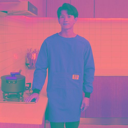 长袖围裙男士专用家用厨房2021新款网红工作防水防油罩衣围腰日式