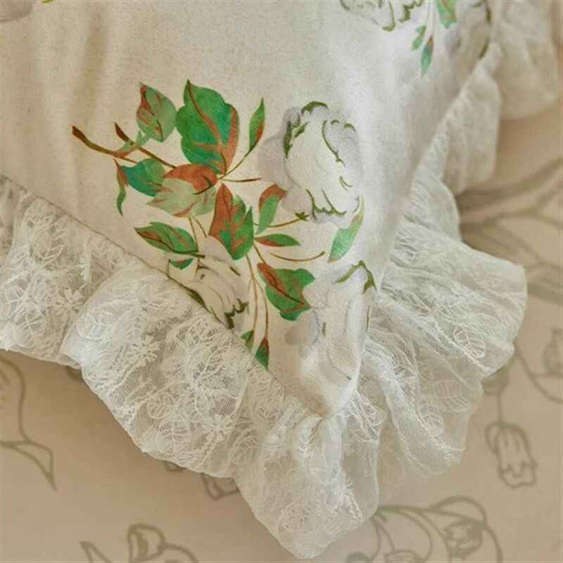 美式沙发抱枕客厅花边靠枕家居不含芯枕套可拆洗飘窗背民宿