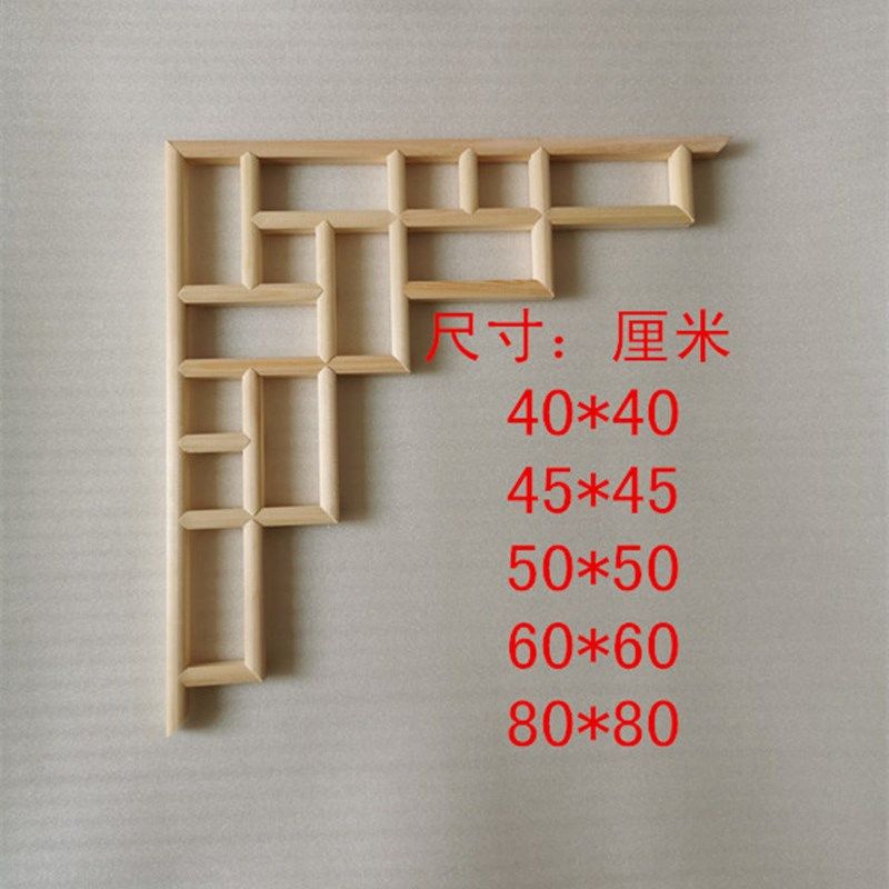 东阳木雕实木中式花格木雕隔断吊顶背景墙仿古门窗松木角花