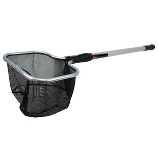 鱼捞水族箱抄网捞鱼网兜中大型鱼缸E铝合金伸缩鱼捞网锦鲤鱼手抄