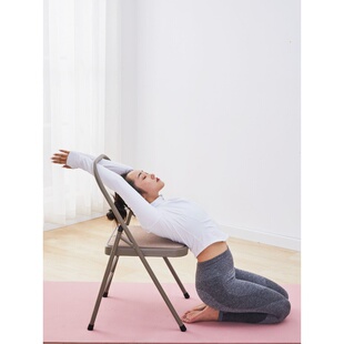瑜伽馆用多功能防滑带腰托折叠倒立瑜伽辅助椅子健身凳子器材下腰
