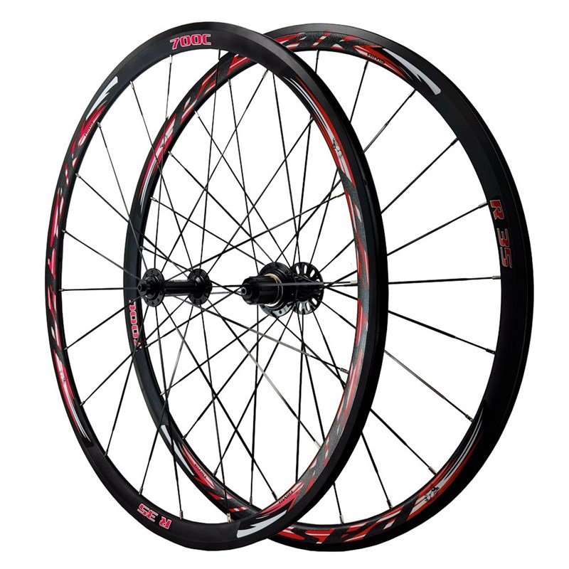 PASAK培林轴承公路轮组700C公路车轮组自行车轮11/12速扁条C 刹V