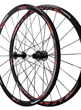 PASAK培林轴承公路轮组700C公路车轮组自行车轮11/12速扁条C 刹V