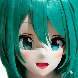 贝壳魔法盒 标价全款kigurumi 头壳cos动漫头套初音未来全头定制