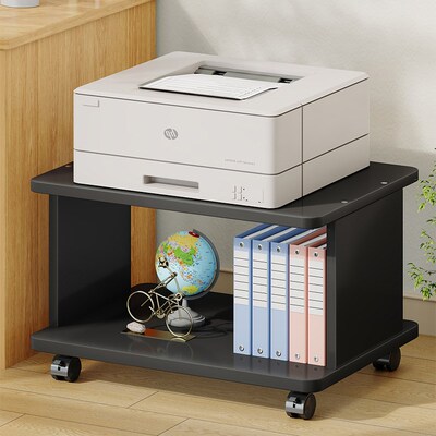 办公室置物柜落地打印机托架家用多层收纳架子办公室复印机放置柜