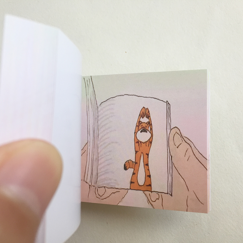 新品创意新奇卡通动画diy 定制手翻书送女朋友男孩儿童节生日礼物