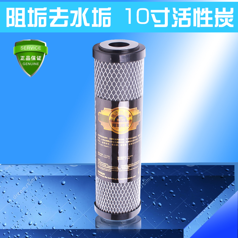 过滤水垢滤芯水碱白色晶体热水器祛除垢配件10寸通用净水器活性炭