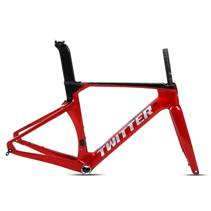 骓特公路车架R5碳纤维700c碟刹C刹diy气动超轻破风公路自行车架
