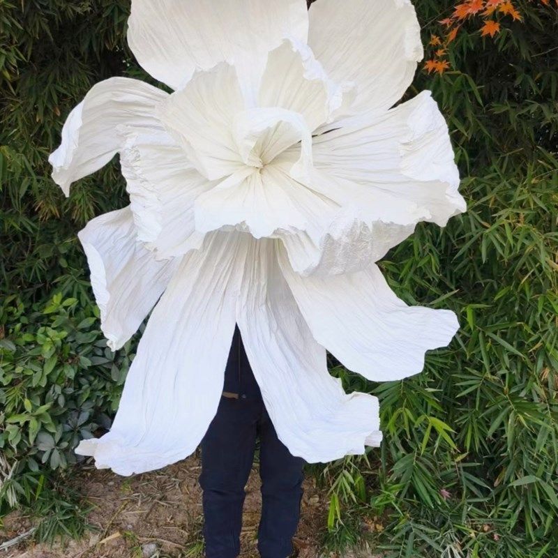 巨型美塑白色纸花大型婚礼婚庆花装饰手工褶皱纸艺花橱窗美陈花,节庆用品/礼品,婚庆绢花,淘宝优惠券,粉丝福利购,淘宝优惠卷