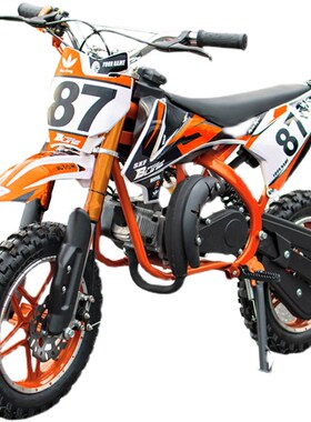 儿童越野摩托车两轮49CC山地赛车汽油混合油迷你成人特技车二四冲