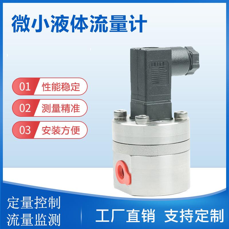 机器人点胶微小流量检测不锈钢微型椭圆齿轮流量计