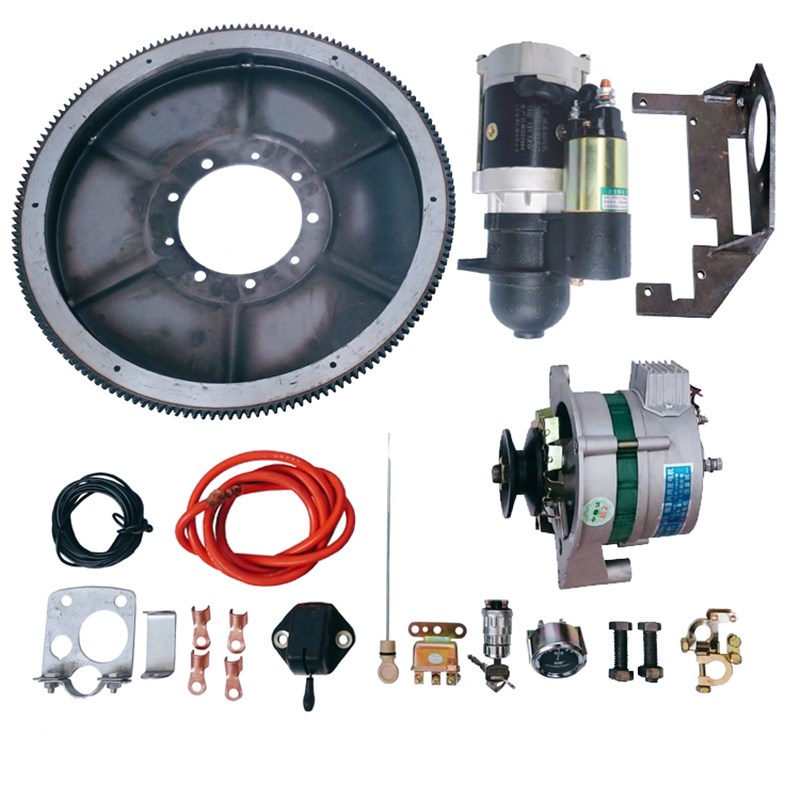 五征常柴a农用车起动机单缸柴油机改装电启动拖拉机启动器马达
