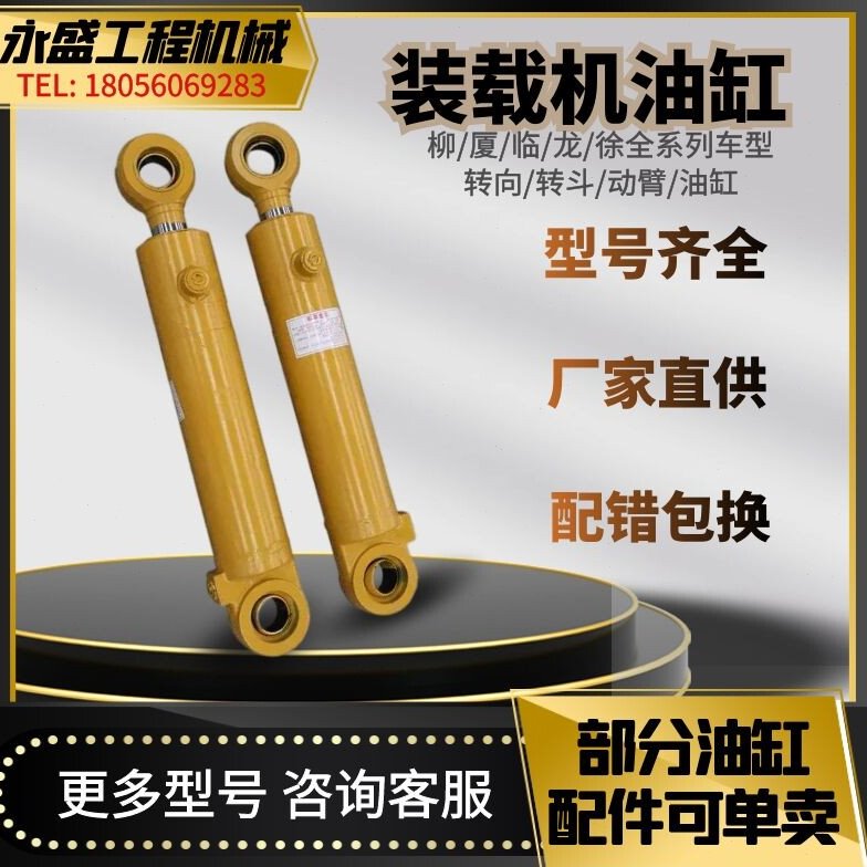 柳工厦工临工龙工徐工30 50 装载机铲车大小动臂转向转斗油缸配件