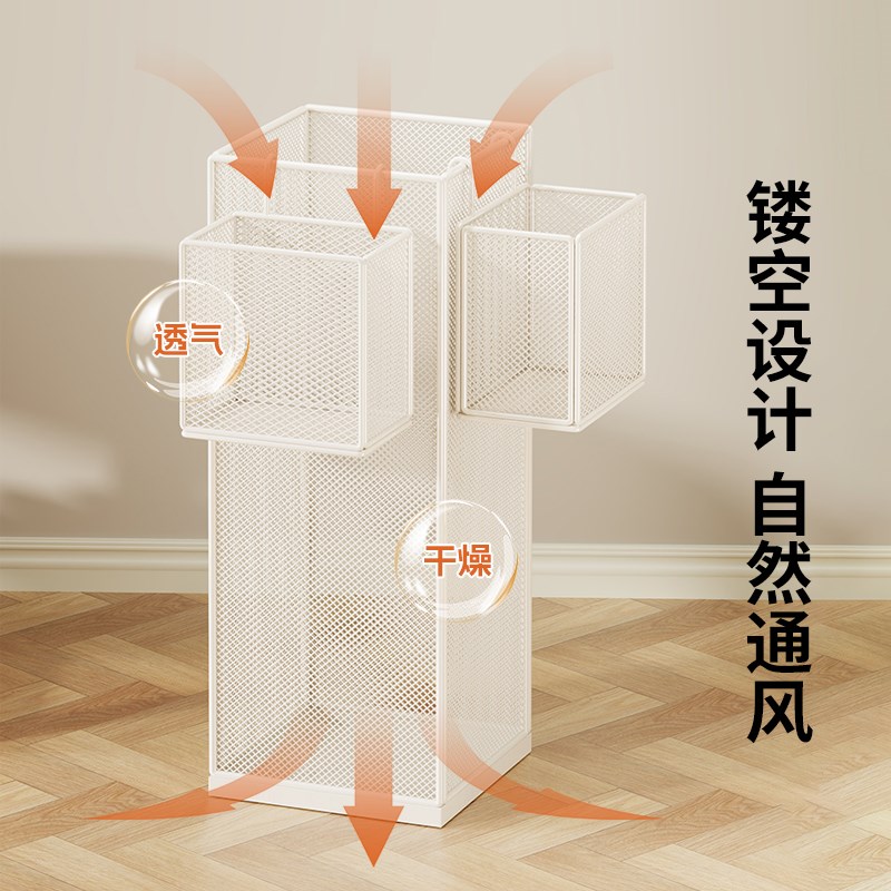 家用雨伞架大容量雨伞收纳桶门口放伞架铁艺雨伞沥U水桶落地放伞