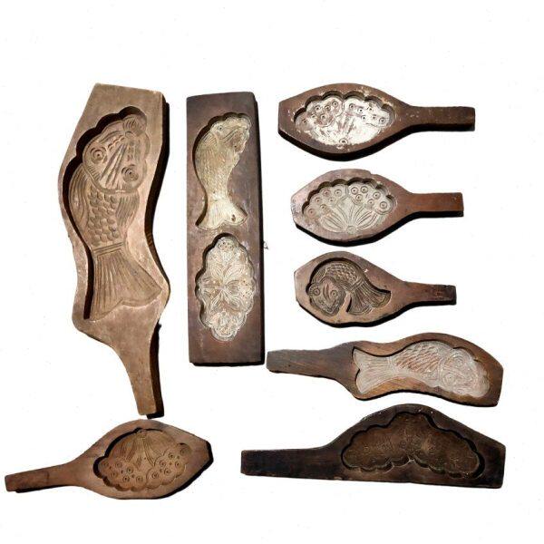 民俗老怀旧月饼模子火烧模具老木雕酒店咖啡厅装饰摆件物件模具