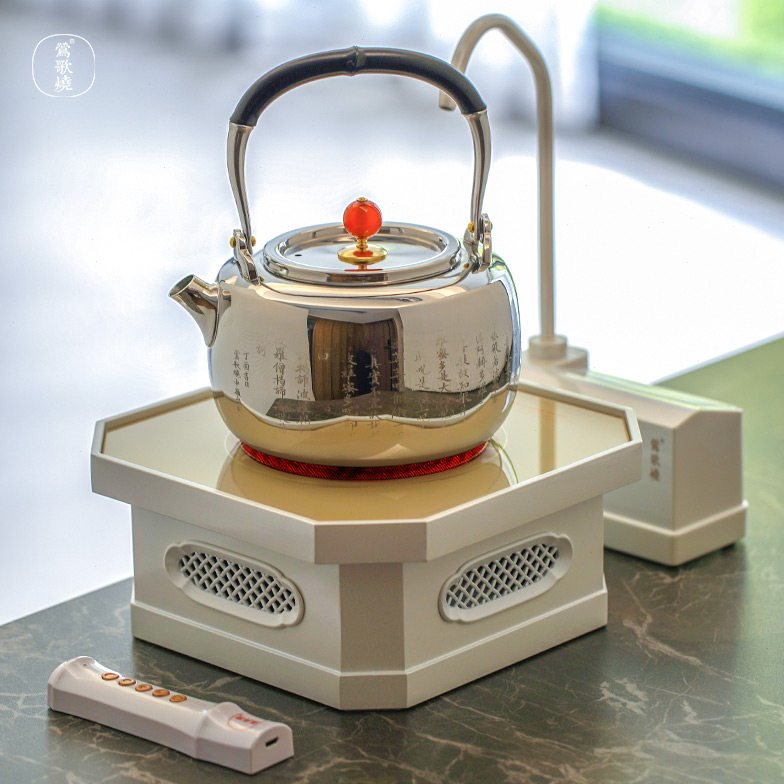 莺歌烧自动抽水器茶道电动上水器家用桶装水吸水上水器泡工夫茶具