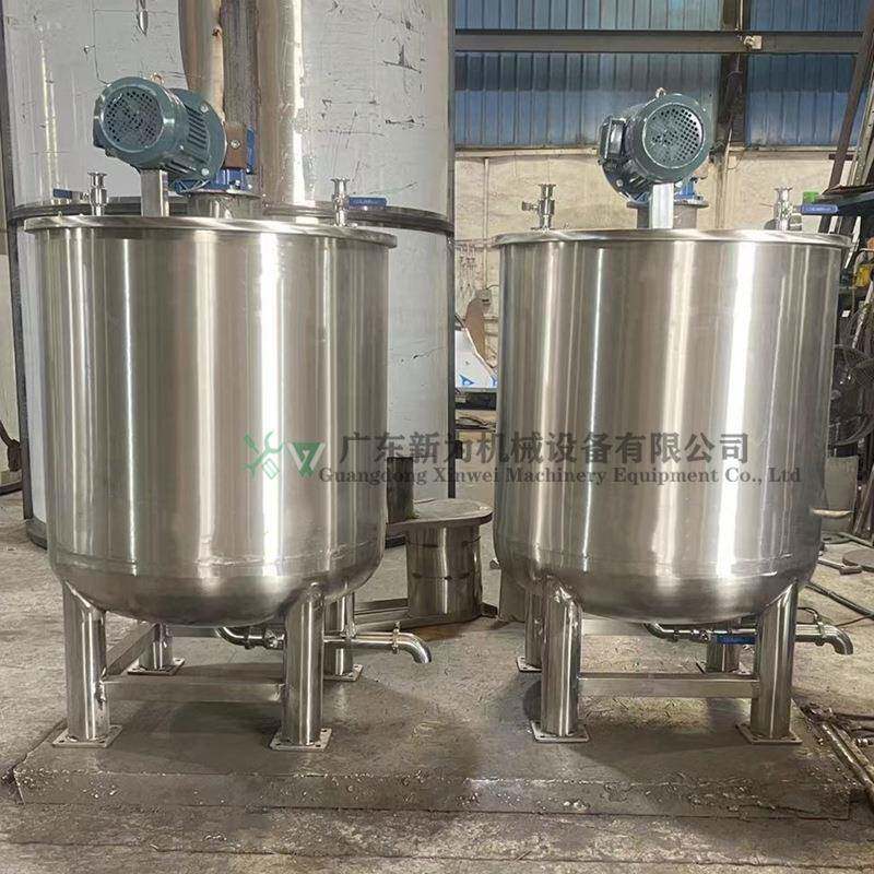 2000L饮料搅拌锅牛奶果汁恒温搅拌桶食品用反应釜带密封抽真空