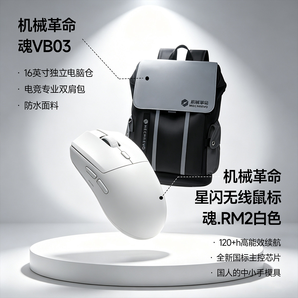 机械革命商务学生多功能电脑包图片