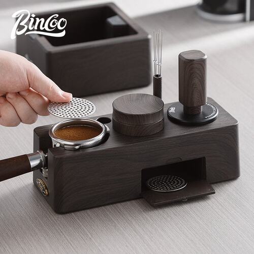 Bincoo咖啡压粉底座意式压粉器压粉锤布粉51/58mm通用器具收纳架