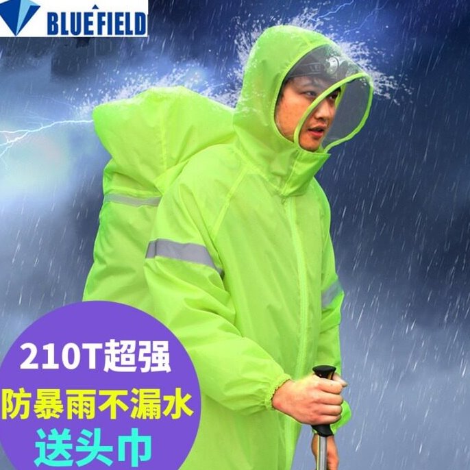户外登山徒步背包多功能连体雨衣防水超轻衣罩雨披男女通用防暴雨
