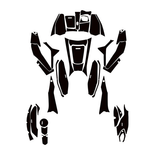 适用23款雅马哈NVX155脚踏加厚防踢剐蹭橡胶贴护板改装甲贴碳纤维