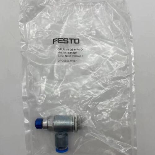 FESTO单向节流阀GRLA-1/4-QS-6-8-10-RS-D 534338 534339 534340
