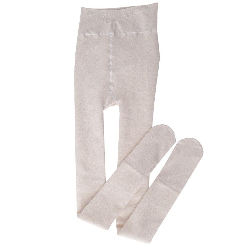 加长款打底裤女外穿秋冬加厚加绒高个子燕麦白色连裤袜黑色踩脚袜