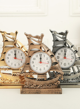 创意小学生儿童小闹钟可爱卡通床头摆件男孩迷你闹铃一帆风顺