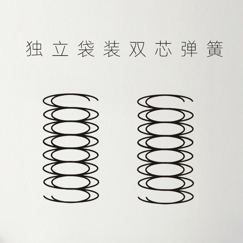 皖宝床垫 席梦思1.5m1.8米床椰棕床垫棕垫软硬适中睡梦宝双芯弹簧